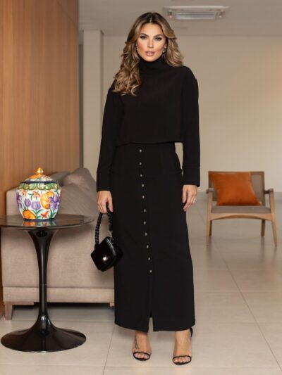 Conjunto Ana Crepe Encorpado